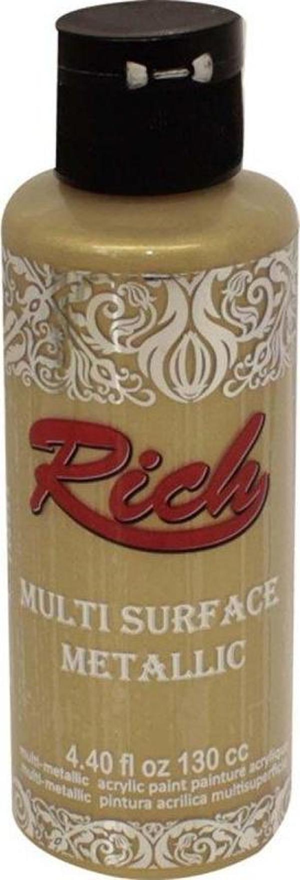 Rich Multi Metalik Akrilik Boya 120 Cc Beyaz Altın 6510 - Image 1