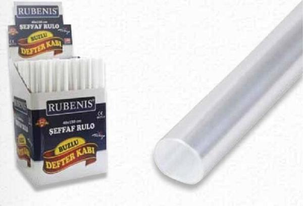 Rubenis Defter Kabı Rulo Buzlu 40X150Cm Standlı Beyaz RK-600 (200 Lü Paket) - Image 1
