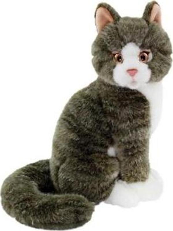 Neco Oyuncak Oturan Gri Kedi 22 Cm - Image 1