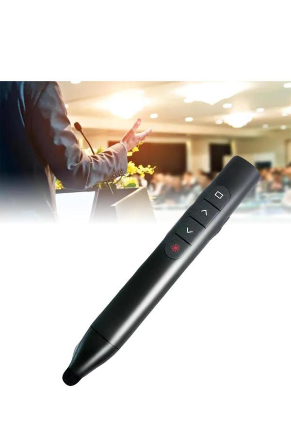 Akıllı Tahta Dokunmatik Yazım Kalemi Slayt Sunum Kumandası Powerpoint Wireless Presenter Pointer  - Image 1