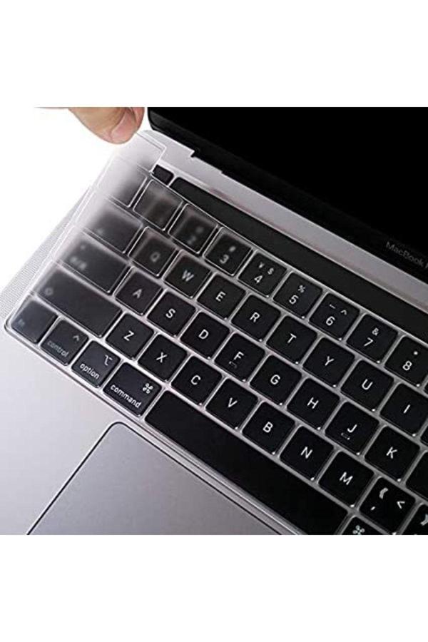Apple Macbook Air 2020 13 Inc A2179 Ile Uyumlu Türkçe Q Klavye Slim Şeffaf Klavye Koruyucu Kılıf - Image 1