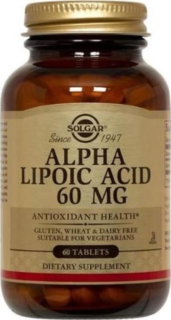 Solgar Alpha Lipoic Acid 60 mg 60 Kapsül - Image 1