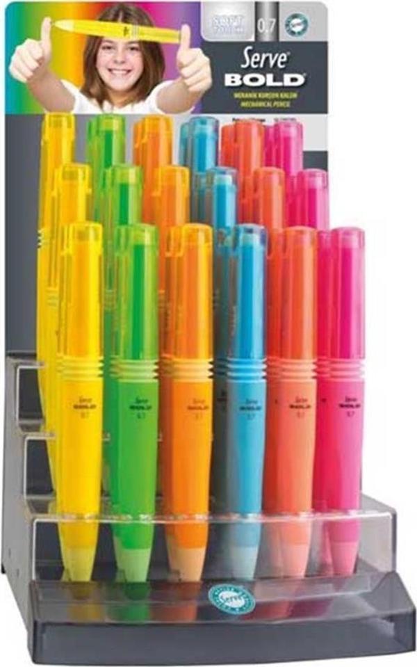 Serve Versatil Kalem Bold 0.7 Mm 4 Renk Sv-Bold 07/36 (36 Lı Paket) - Image 1