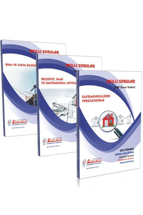 İlkumut Yayınları - 2. Sınıf Emlak Yönetim (3 Ders) Güz Seti (Konu Anlatımlı ve Çözümlü Sorular) - Akıllı Sorular - Image 1