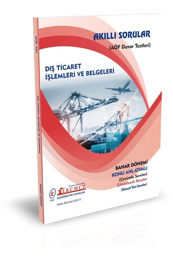 İlkumut Yayınları - Dış Ticaret İşlemleri ve Belgeleri - (Konu Anlatımlı ve Çözümlü Sorular) - Akıllı Sorular - Image 1