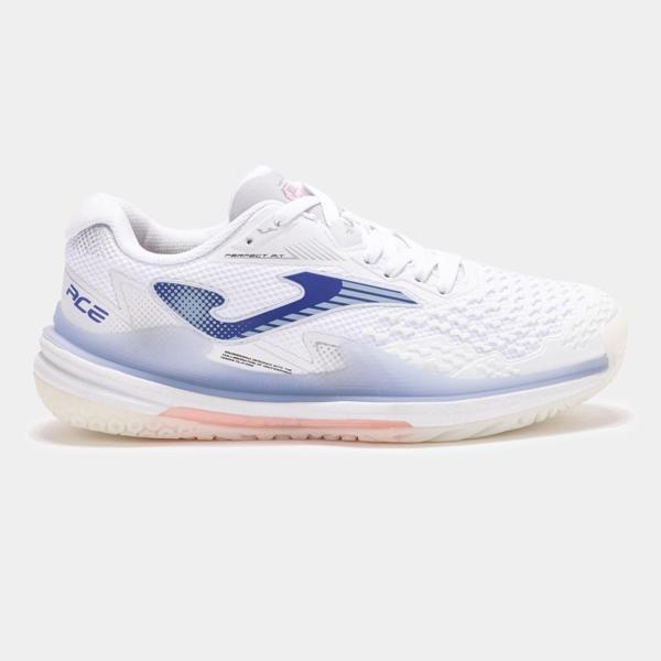 Joma Ace Kadın Beyaz Toprak & Sert Kort Tenis Ayakkabısı TACLS2502AC - Image 1