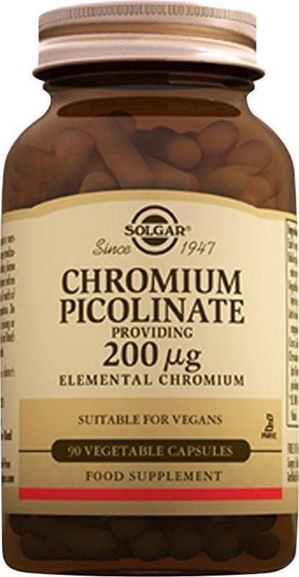 Solgar Chromium Picolinate 200 Mcg 90 Kapsül - Image 1