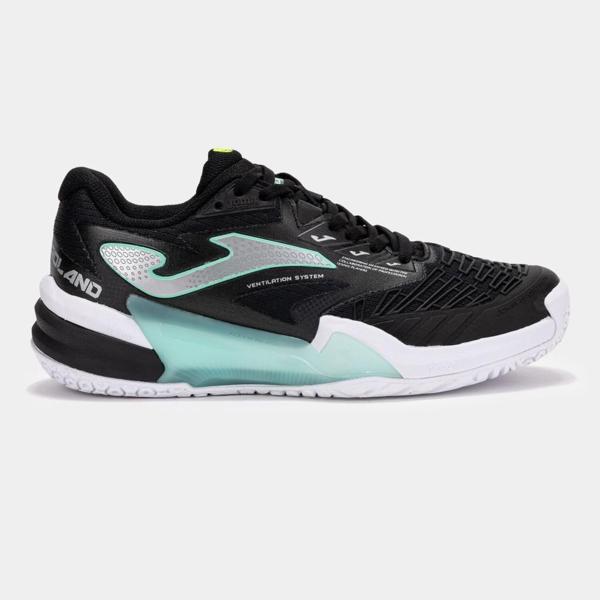 Joma Roland Kadın Siyah Toprak & Sert Kort Tenis Ayakkabısı TROLLS2501AC - Image 1