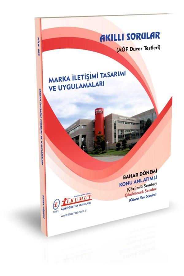 İlkumut Yayınları - Marka İletişimi Tasarımı ve Uygulamaları - (Konu Anlatımlı ve Çözümlü Sorular) - Akıllı Sorular - Image 1