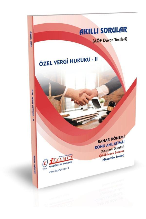 İlkumut Yayınları - Özel Vergi Hukuku - II - (Konu Anlatımlı ve  Çözümlü Sorular) - Akıllı Sorular - Image 1