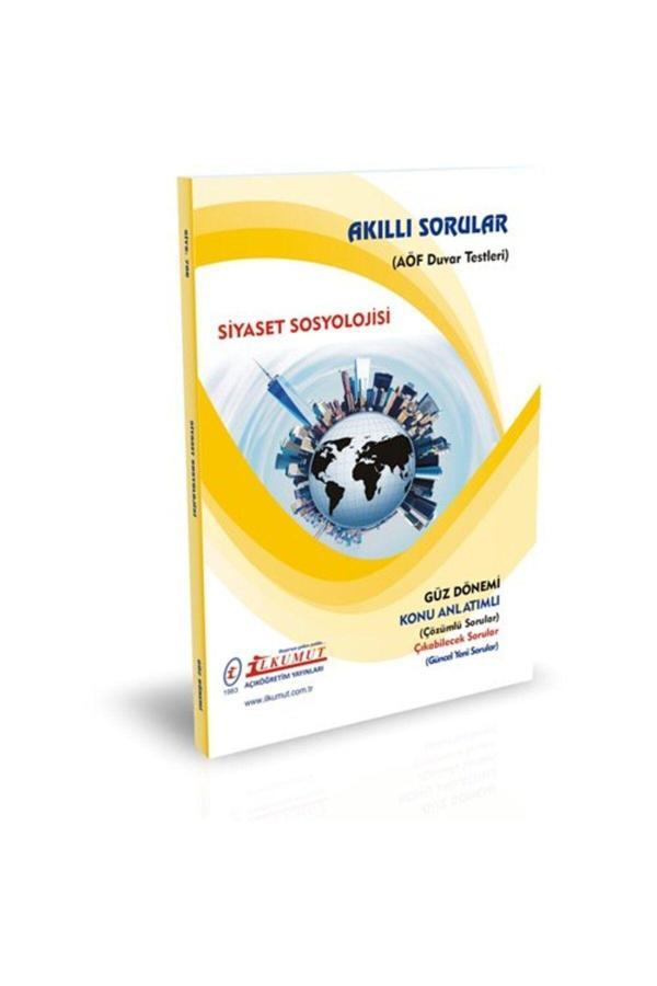 İlkumut Yayınları - Siyaset Sosyolojisi - (Konu Anlatımlı ve  Çözümlü Sorular) - Akıllı Sorular - Image 1