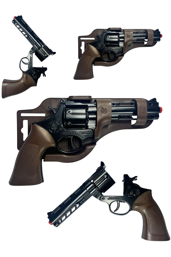 METAL KILIFLI GERÇEKÇİ 8Lİ KAPSÜL PATLATAN OYUNCAK FOCUS BANG TABANCA - Image 1