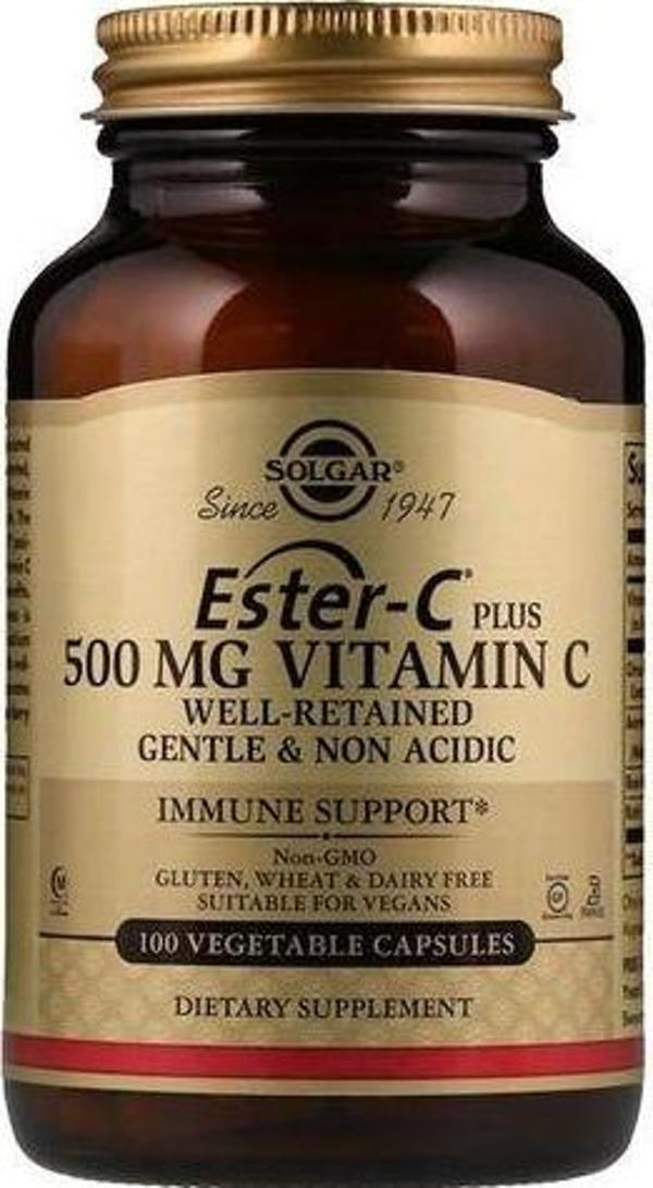 Solgar Ester-c Plus 500 Mg 100 Bitkisel Kapsül - Image 1