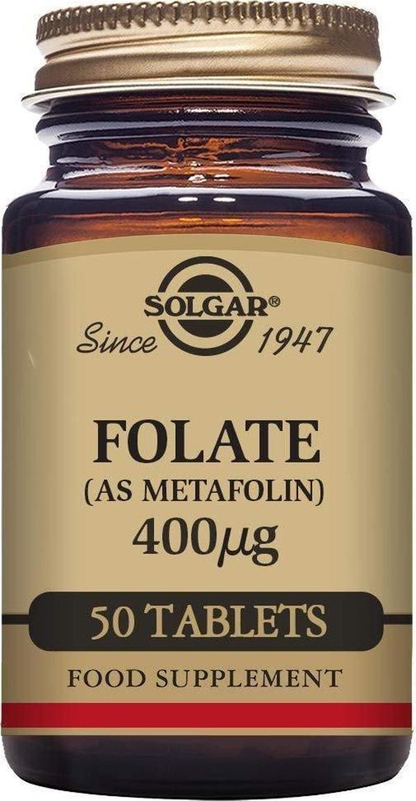 Solgar Folate ( As Metafolin ) 400 mcg 50 Tablet - Image 1