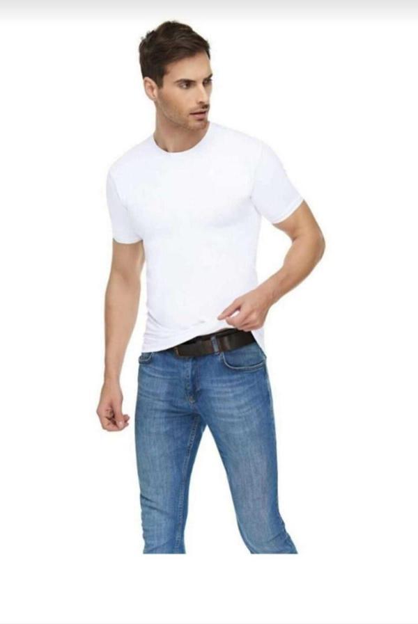 TUTKU ELİT 1301 ERKEK ELESTAN SIFIR YAKA ATLET 6 ADET - Image 1