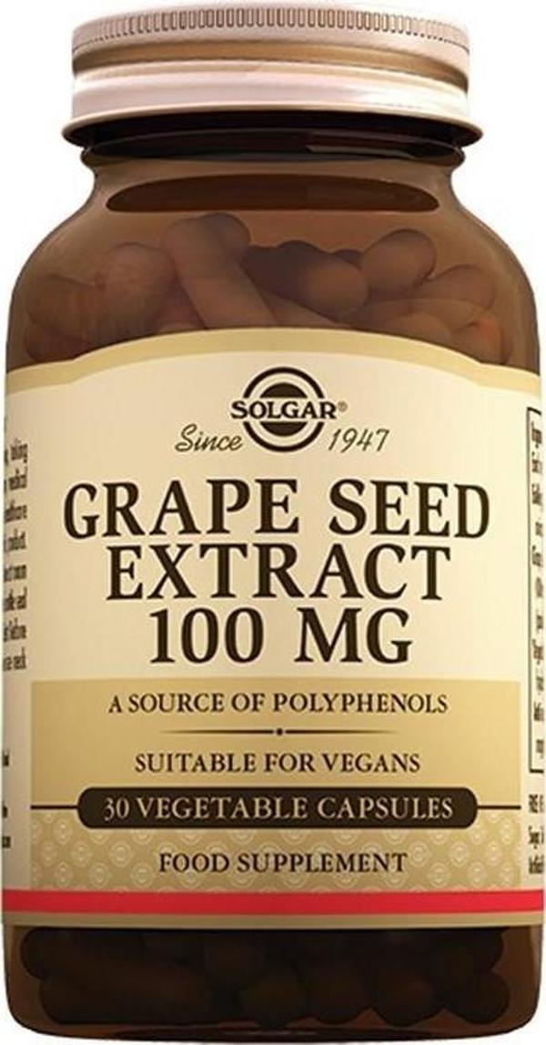 Solgar Grape Seed Extract 100 Mg 30 Kapsül - Image 1