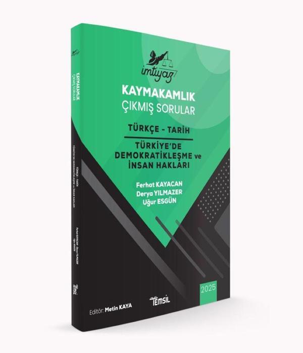  İMTİYAZ Kaymakamlık Çıkmış Sorular Türkçe - Tarih - Türkiye'de Demokratikleşme ve İnsan Hakları - Temsil Yayınları - Image 1
