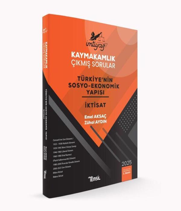 İMTİYAZ Kaymakamlık Çıkmış Sorular Türkiye'nin Sosyo-Ekonomik Yapısı ve İktisat - Temsil Yayınları - Image 1