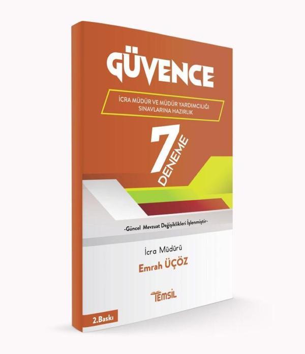 GÜVENCE İcra Müdürlüğü ve Müdür Yardımcılığı Sınavlarına Hazırlık 7 Deneme - Temsil Yayınları - Image 1