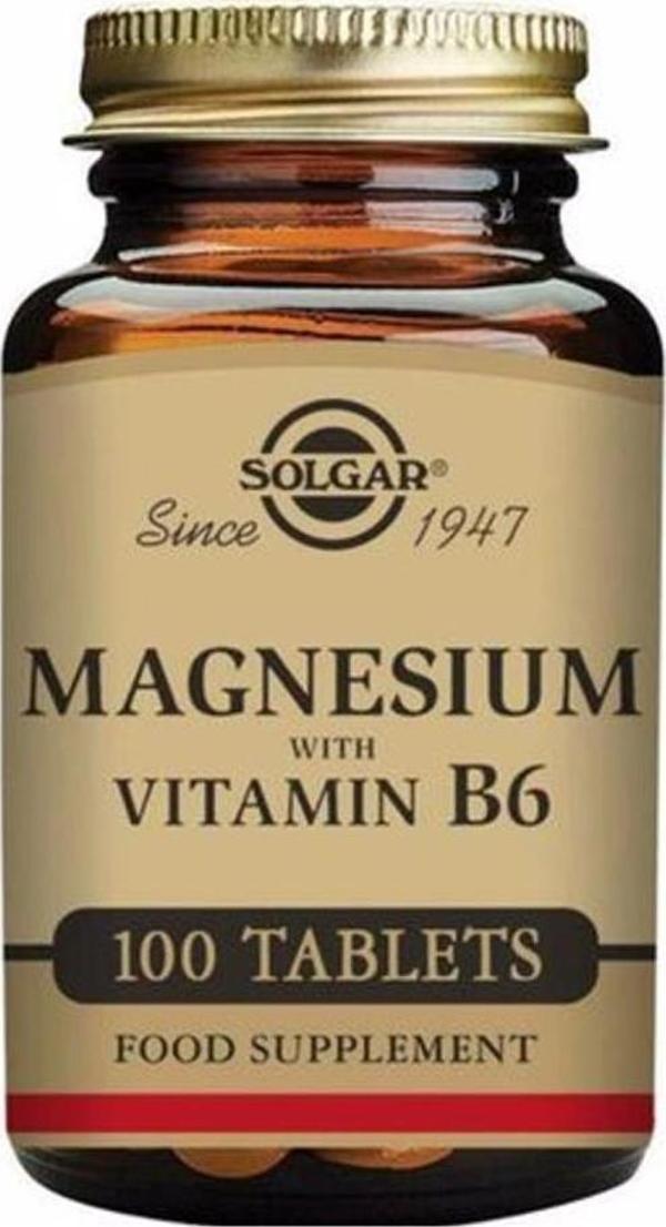 Solgar Magnesium With Vitamin B6 100 Tablet - Image 1