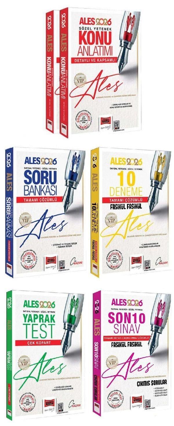 Yargı 2026 ALES VIP Konu + Soru Bankası + 10 Deneme + Yaprak Test + Son 10 Sınav Çıkmış 5 li Set Yargı Yayınları - Yargı Yayınları - Image 1