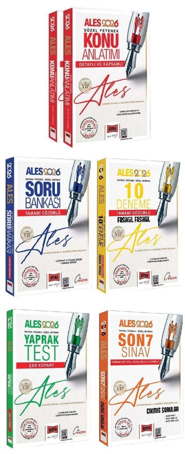 Yargı 2026 ALES VIP Konu + Soru Bankası + 10 Deneme + Yaprak Test + Son 7 Sınav Çıkmış 5 li Set Yargı Yayınları - Yargı Yayınları - Image 1
