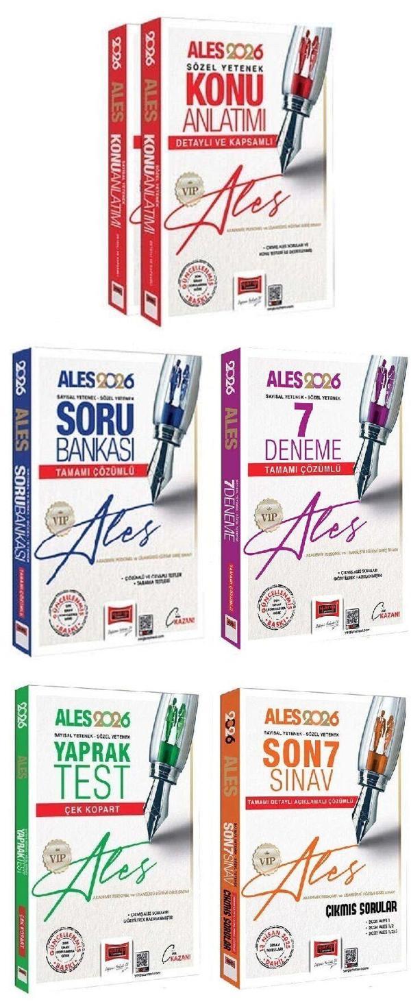 Yargı 2026 ALES VIP Konu + Soru Bankası + 7 Deneme + Yaprak Test + Son 7 Sınav Çıkmış 5 li Set Yargı Yayınları - Yargı Yayınları - Image 1