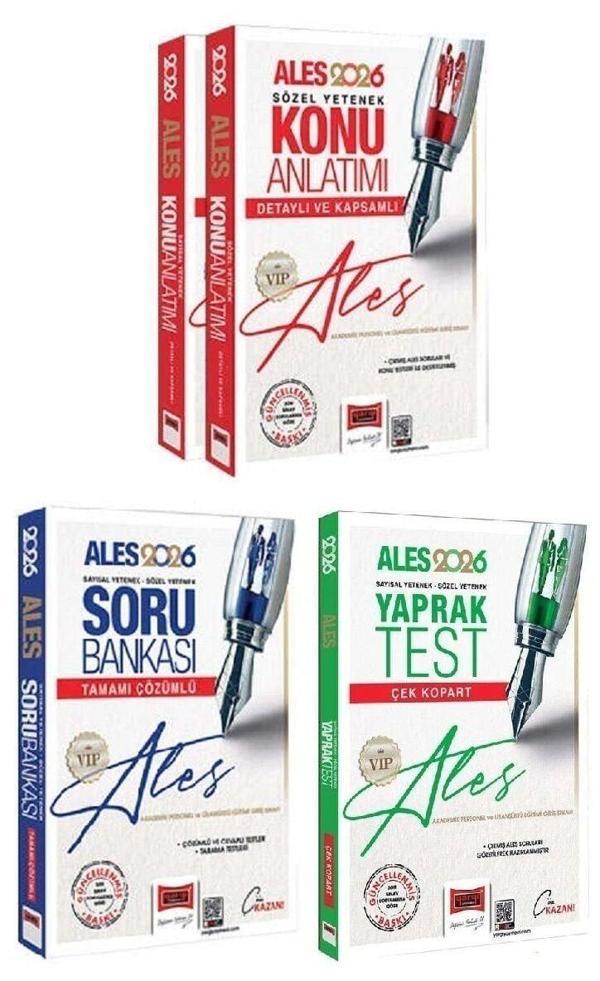 Yargı 2026 ALES VIP Konu + Soru Bankası + Yaprak Test 3 lü Set Yargı Yayınları - Yargı Yayınları - Image 1