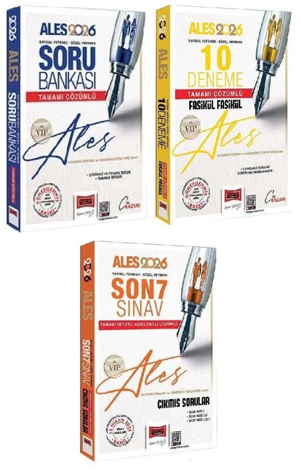Yargı 2026 ALES VIP Soru Bankası + 10 Deneme + Son 7 Sınav Çıkmış Sorular 3 lü Set Yargı Yayınları - Yargı Yayınları - Image 1