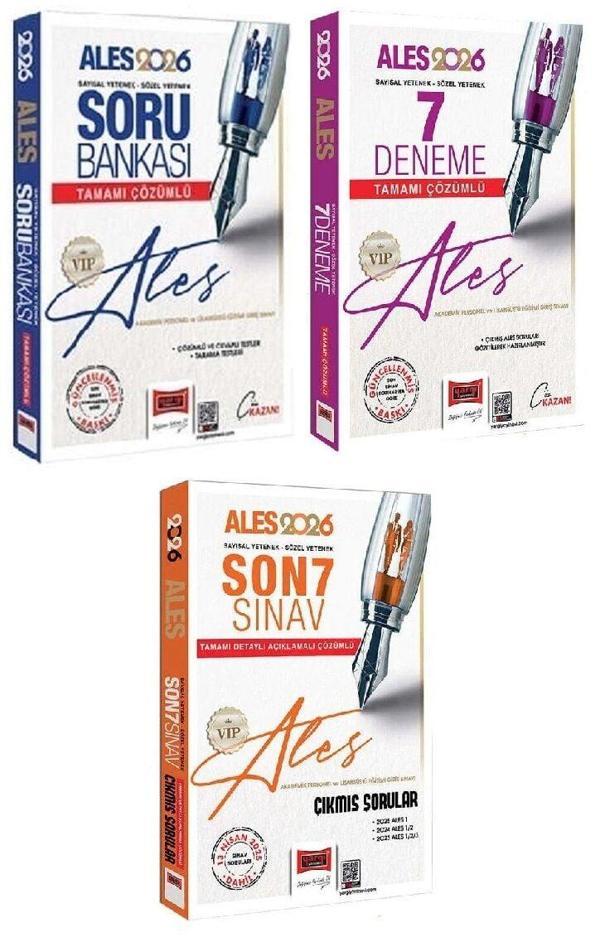 Yargı 2026 ALES VIP Soru Bankası + 7 Deneme + Son 7 Sınav Çıkmış Sorular 3 lü Set Yargı Yayınları - Yargı Yayınları - Image 1