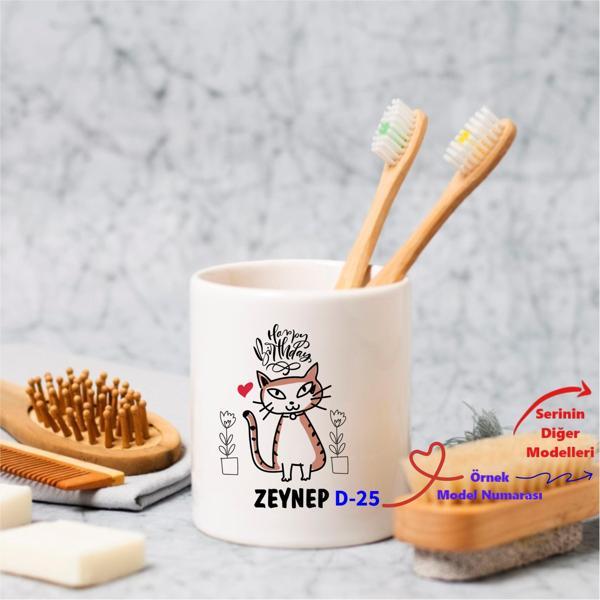 Kişiye Özel Doğum Günü Kalemlik, Diş Fırçalık D Serisi - Image 1