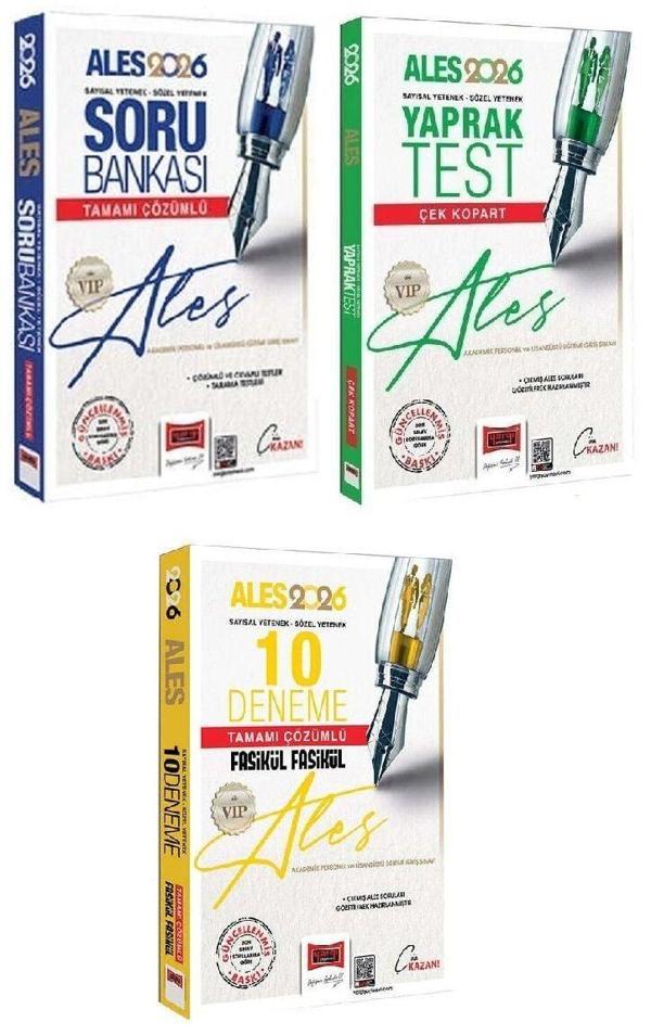 Yargı 2026 ALES VIP Soru Bankası + Yaprak Test + 10 Deneme 3 lü Set Yargı Yayınları - Yargı Yayınları - Image 1