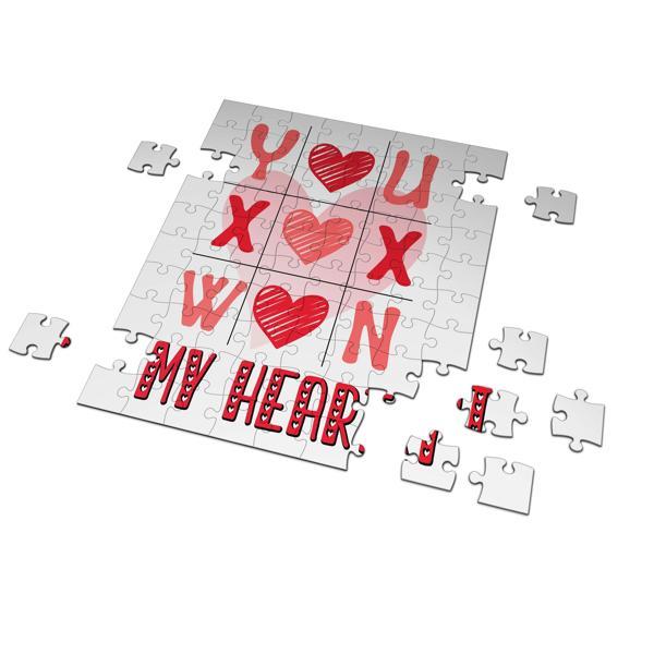 You  Won My Heart Romantik Temalı 99 Parça Puzzle Yapboz - 02 - Image 1