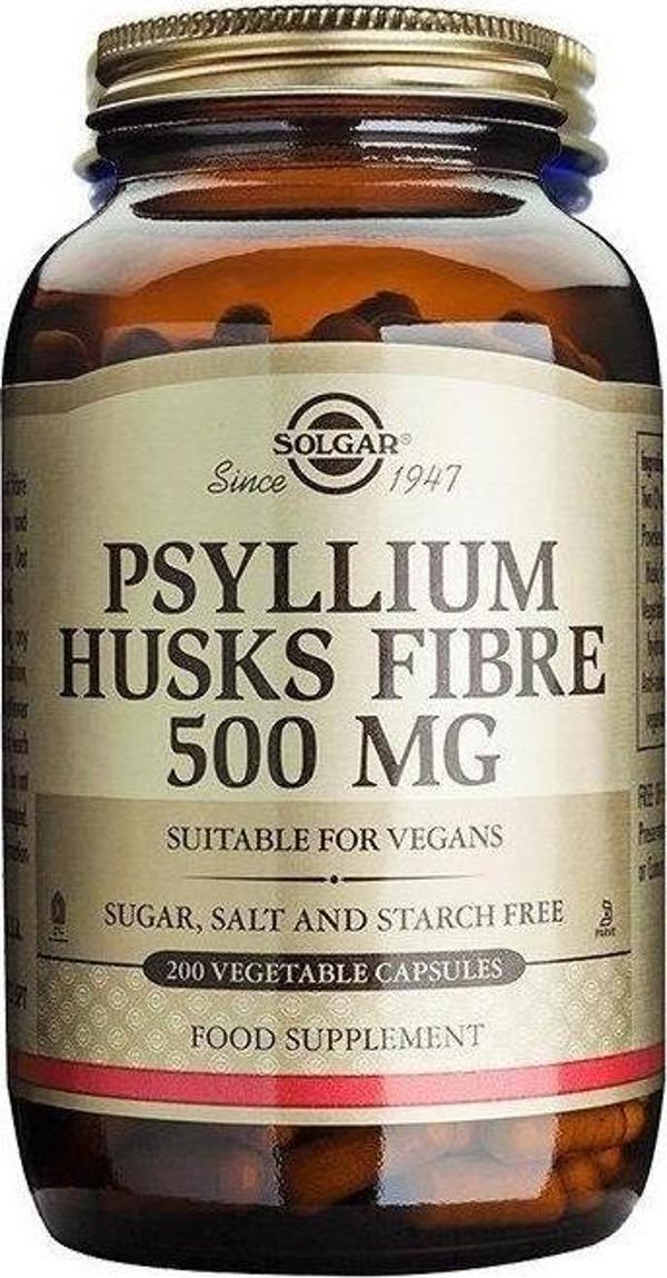 Solgar Psyllium Husks Fibre 500 Mg 200 Kapsül - Image 1