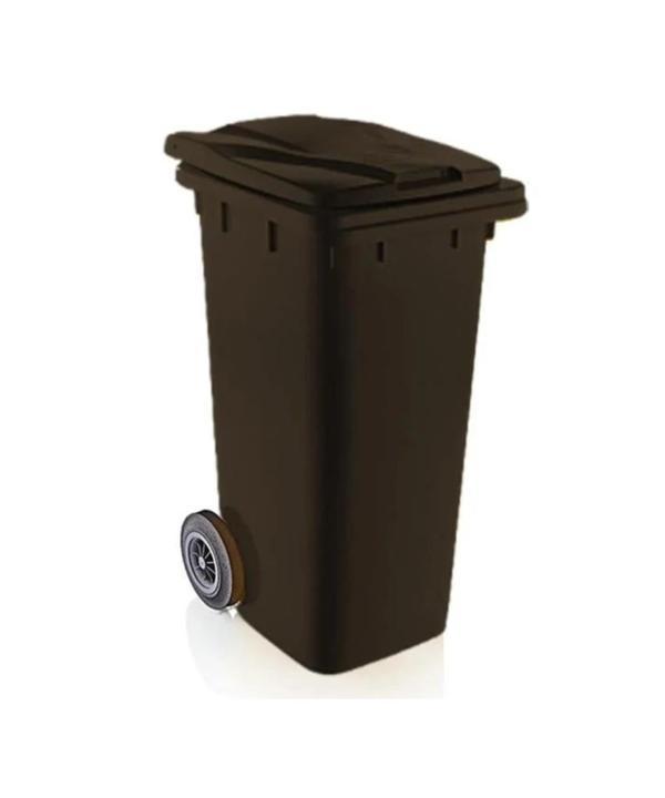 Omnipazar SY-6505 Tekerlekli Kapaklı Plastik Çöp Konteyneri 120 lt - Image 1