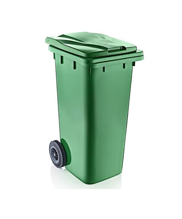 Omnipazar SY-6506 Eko Tekerlekli Kapaklı Plastik Çöp Konteyneri 120 lt - Image 1