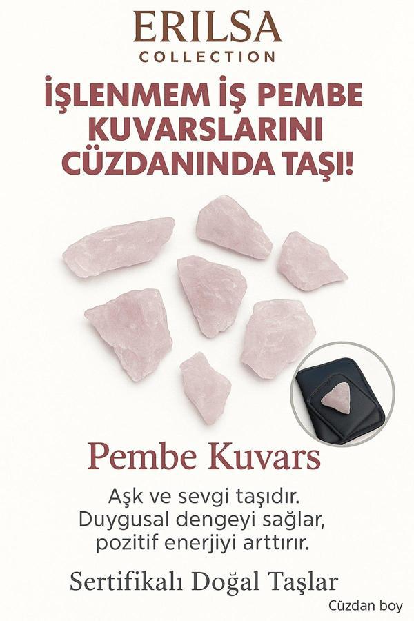 Sertifikalı Ham Cüzdan Boy Kristal Kuvars Taşı Kütle - Günlük Arınma ve Enerji Temizliği Taşı - Image 1