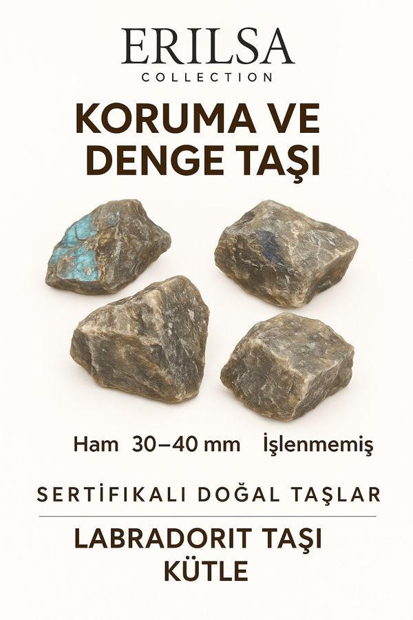 Sertifikalı Ham İşlenmemiş Labradorit Taşı Kütle – El Taşı Spiritüel Koruma Işık Yükseltici Enerji - Image 1