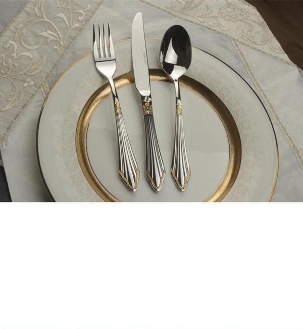 Mikasa Moor Nova Gold 90 Parça Çatal Kaşık Bıçak Takımı - Image 1