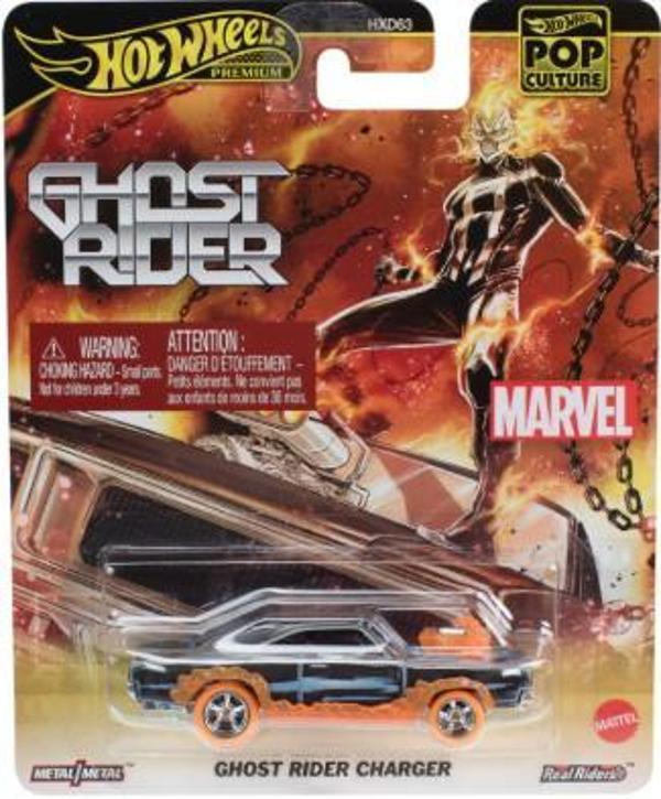 Hot Wheels Premium Pop Culture Ghost Rider Charger JBL81 - Image 1