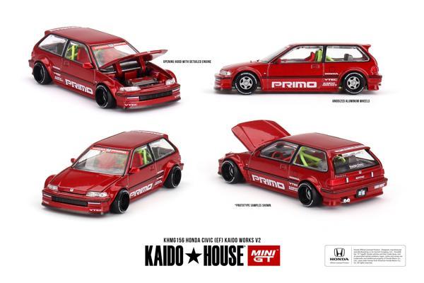 Mini GT Kaido House Honda Civic (EF) Kaido Works V2 156 - Image 1
