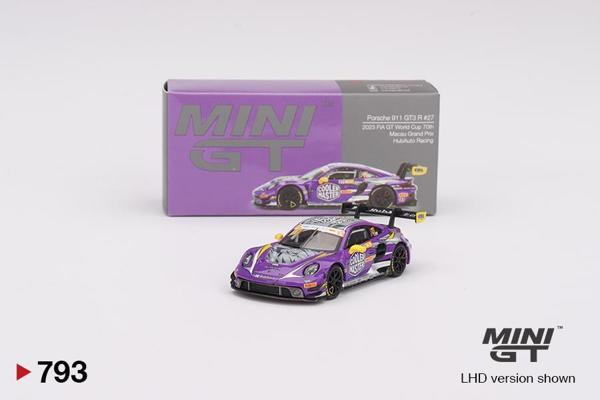 Mini GT Porsche 911 GT3 R #27 HubAuto Racing 2023 FIA GT World Cup 70th Macau Grand Prix 793 - Image 1
