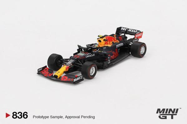 Mini GT Red Bull RB16B #11 Sergio Pérez 2021 Azerbaijan Grand Prix Winner 836 - Image 1
