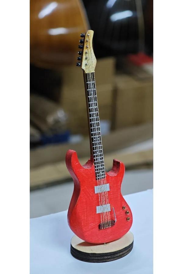 Minyatür Hediyelik Masa Üstü Elektro Gitar - Image 1