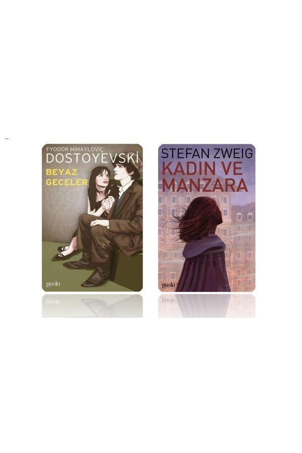 Puslu Yayıncılık Dostoyevski - Beyaz Geceler - Zweig Kadın Ve Manzara ( 2 Kitap ) - Puslu Yayıncılık - Image 1