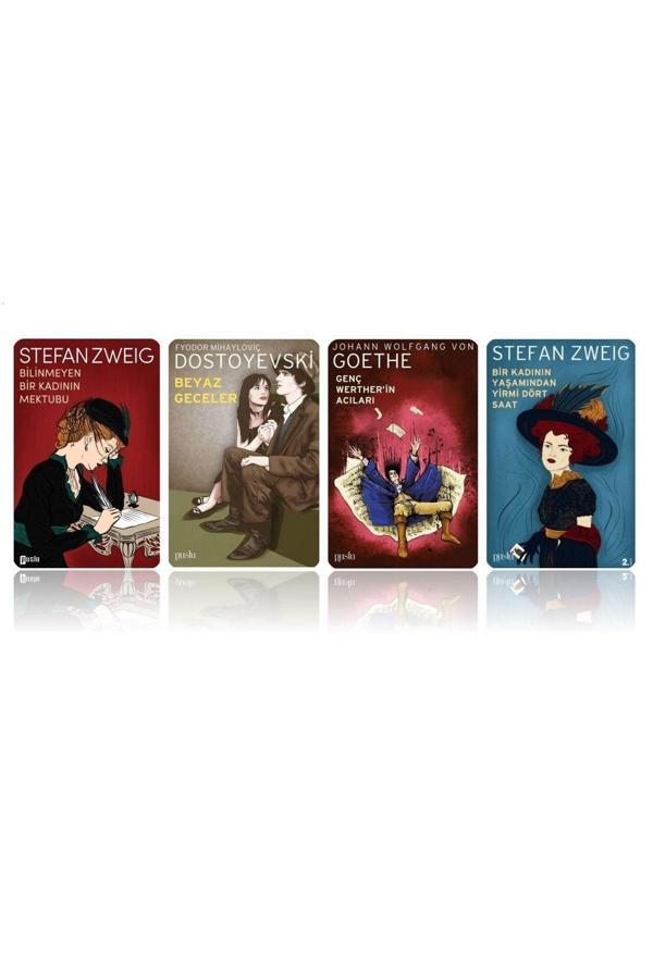 Puslu Yayıncılık Dünya Klasikleri Seti - Beyaz Geceler - Genç Werther'İn Acıları - Stefan Zweig ( 4 Kitap ) - Puslu Yayıncılık - Image 1