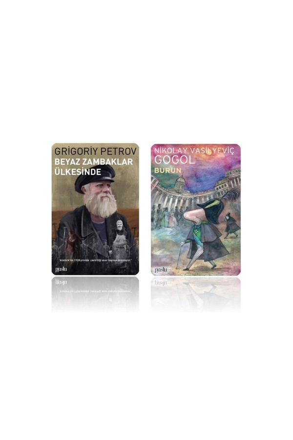 Puslu Yayıncılık Beyaz Zambaklar Ülkesinde - Gogol Burun ( 2 Kitap ) - Puslu Yayıncılık - Image 1