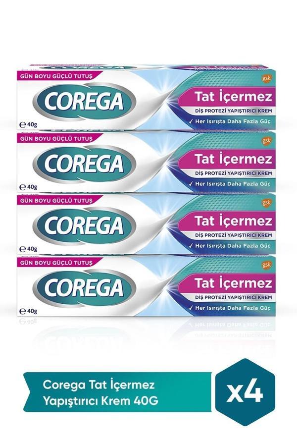 Corega Tat İçermez Yapıştırıcı Krem 40 gr x 4 Adet - Image 1