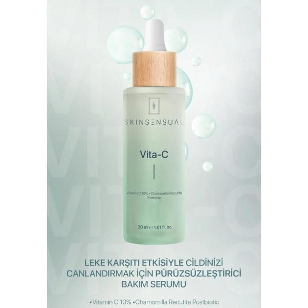 Skin Sensual Vita-c Postbiotic ve Cilt Tonu Eşitleyici Cilt Bakım Serumu 30ml - Image 1