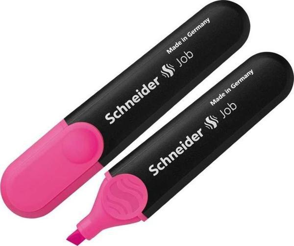 Schneider Fosforlu Kalem İşaret Kalemi Job Pembe 150 SCF102 (10 Lu Paket) - Image 1
